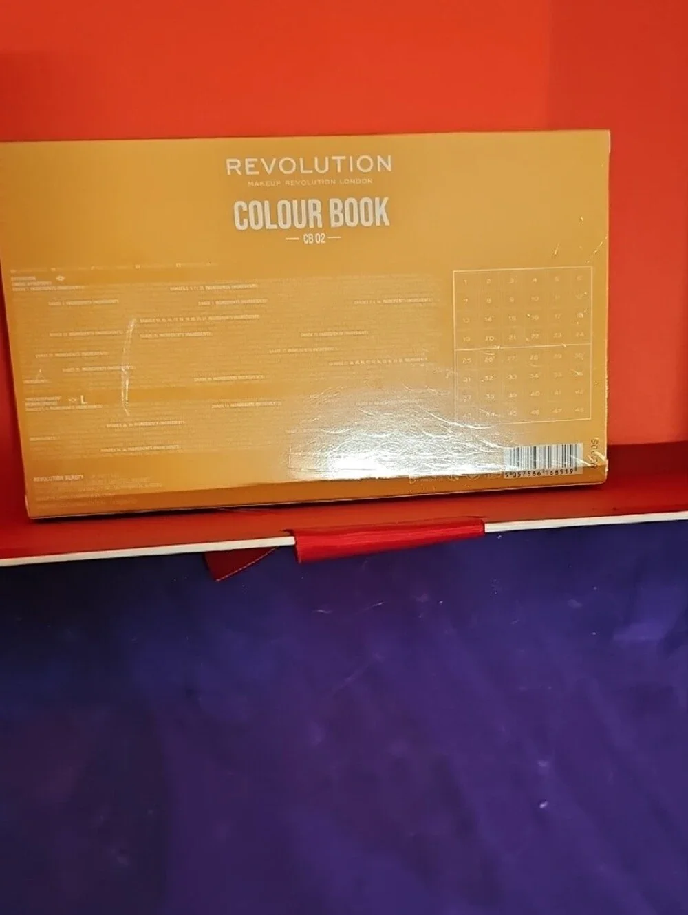 Revolution Colour Book CB02 Shadow Palette — Orange, Brown & Deep Blue Hues